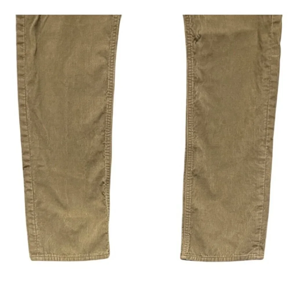 Banana Republic Men's Pants Corduroy Tan Pima Cotton Size 35
